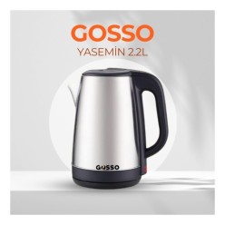 GOSSO Yasemin 2.2 L Inox Çelik Su Isıtıcı Kettle