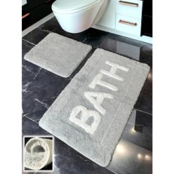 Chandler Home Jarama Açık Gri 2’li Banyo Paspası (60X100 50X60 Cm)