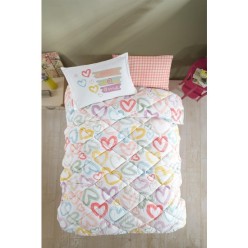 Clasy Ranforce Genç Uyku Seti Tek Kişilik Selfie V1 Pudra