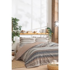 Özdilek Nevresim Takımı Ranforce Tek Kişilik Bej Sandfarben