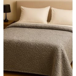 Merinos Elegans Battaniye 220x240 Gri