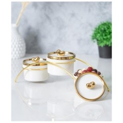 Felix 3'lü Porselen Sunumluk