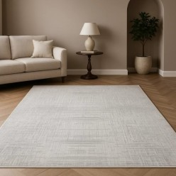 Aksu Kaymaz Tabanlı Allegro Vizon Kesme Halı Yolluk 120LIK