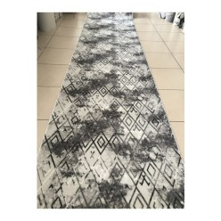 Padişah Halı Tuna Desen Gri Renk Kesme Kaymaz Taban Halı Yolluk 120L