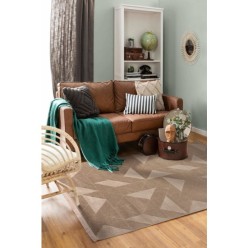 Cotton Halı Sidney SD05 Beige Pelüş Dokulu Salon Makine Halısı 120L