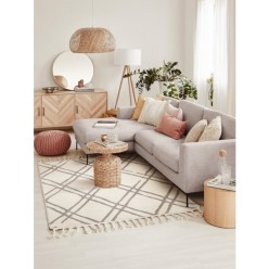 Cotton Halı Cool CL 01 Grey İskandinav Peluş Dokulu Makine Halısı 160x230