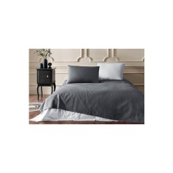 Özdilek Colourist Tek Kişilik Pike Takımı Koyu Gri - Açık Gri