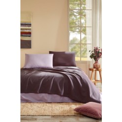 Özdilek Colourist Tek Kişilik Pike Takımı Vizon-Mürdüm