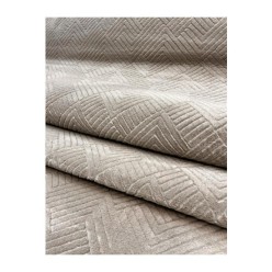 Merinos Rölyef Aden Koyu Bej Kaymaz Taban Kesme Halı Yolluk 120L