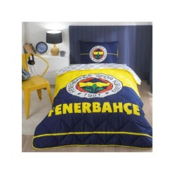 Taç Lisanslı Fenerbahçe Logo Tek Kişilik Yorgan Seti