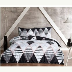 Taç Tek Kişilik Nevresim Takımı Santos Gri