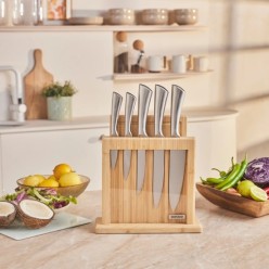 Karaca Samuray Nagoya Vigor 7 Parça Bıçak Seti ve Kesme Tahtası