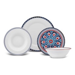 Karaca Elegance Bone Ancient 24 Parça 6 Kişilik Yemek Takımı