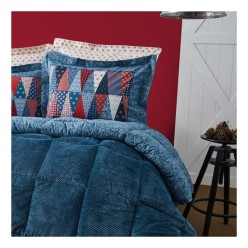 Apricitas Softly Paisley Denim Uyku Seti Tek Kişilik