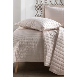 Clasy Ranforce %100 Pamuk Çift Kişilik Ponponlu Yatak Örtüsü Seti Pedra V1 Bej