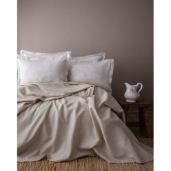 Apricitas Home Tek Kişilik Bambu Pike Takımı Tanya Bej - Nevresimli Pike Takımı