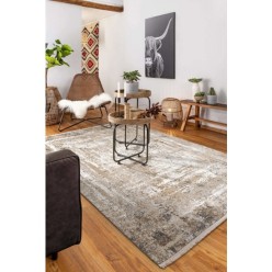 Cotton Halı Lima LM01 Beige Grey Modern Salon Halısı 160x230