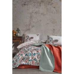 Elart Pamuk Nevresimli Battaniye Seti Çift Kişilik Romans (200x220cm)