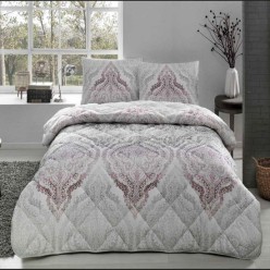 Taç Divina Lila Çift Kişilik Ranforce Yorgan Seti