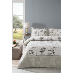 Özdilek Toile De Jouy Çift Kişilik Nevresim Takımı Bej