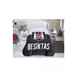Taç Lisanslı Beşiktaş 1903 Logo Tek Kişilik Battaniye