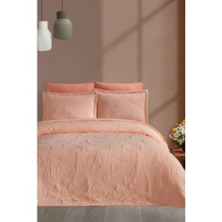 Elart Nice Yatak Örtüsü Çift Kişilik Şeftali