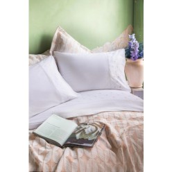 Apricitas Home Çift Kişilik Timeless Set Nakışlı Abeille Blush - Yatak Örtüsü