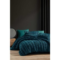 Comfort Yeni Nesil Uyku Seti - 3 Parça Velvet Zümrüt Yeşili (230x220cm)