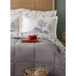 Apricitas Home Tek Kişilik Uyku Seti Softly Migra Gray