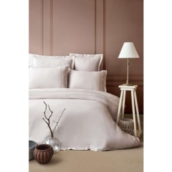 Apricitas Home Çift Kişilik Nakışlı Bambu Nevresim Takımı Hera Beige