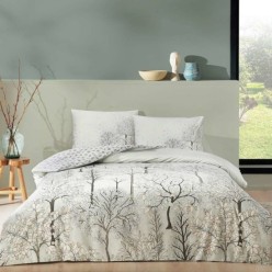 Taç Sakura Çift Kişilik Nevresim Takımı Mint