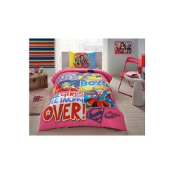 Taç Lisanslı Super Hero Tek Kişilik Nevresim Takımı