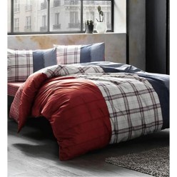 Taç Cloud Kırmızı Ranforce Tek Kişilik Nevresim Takımı