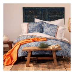 Apricitas Amari İndigo Pikeli Nevresim Takımı Tek Kişilik