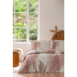 Özdilek Love Ladder Tek Kişilik Nevresim Takımı KAHVE