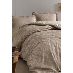 Özdilek Antico Bej Tek Kişilik Pamuklu Nevresim Takımı