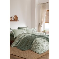 Özdilek Fresque Çift Kişilik Pikeli Nevresim Takımı