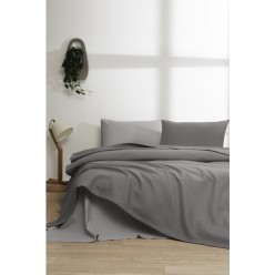 Özdilek Colourist Tek Kişilik Pike Takımı Antrasit Gümüş