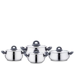 Korkmaz Bella Füme 8 Parça Tencere Seti A1848-3