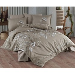 Clasy Ranforce Nevresim Takımı Çift Kişilik Mohana V2 Bej