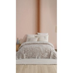 Elart Natural Series Leaf Yatak Seti 6 Parça Taş Rengi