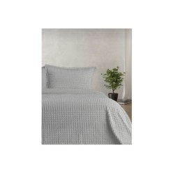 Merinos Modern Line 3 Parça Battaniye Seti Gri