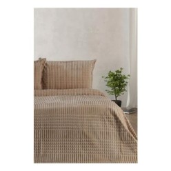 Merinos Modern Line 2 Parça Battaniye ve Yatak Örtüsü Seti Mocha