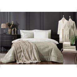 Özdilek Ruby Çift Kişilik Çeyiz Seti 16 Parça Bej