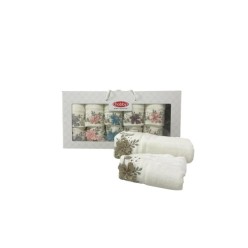 Hobby Analı Kızlı Bambu 12'li Kutulu Havlu Seti Mirella Perla