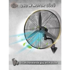 Harlem Atak 30 İnç Uzaktan Kumandalı Sanayi Tipi Duvar Vantilatörü
