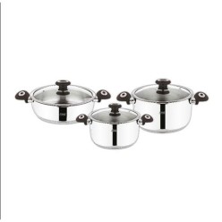 Fms Eko 6 Parça Tencere Set Siyah (5013SYH)