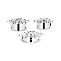 Fms 5013 Eko 6 Parça Çelik Tencere Seti Metal