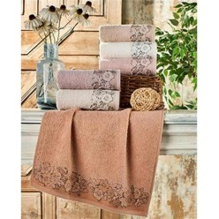 Şıkel Purry Cotton Saklıbahçe 6'lı 50x30 Havlu Seti