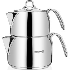 Korkmaz Perla A028 Maxi Boy Çelik Çaydanlık